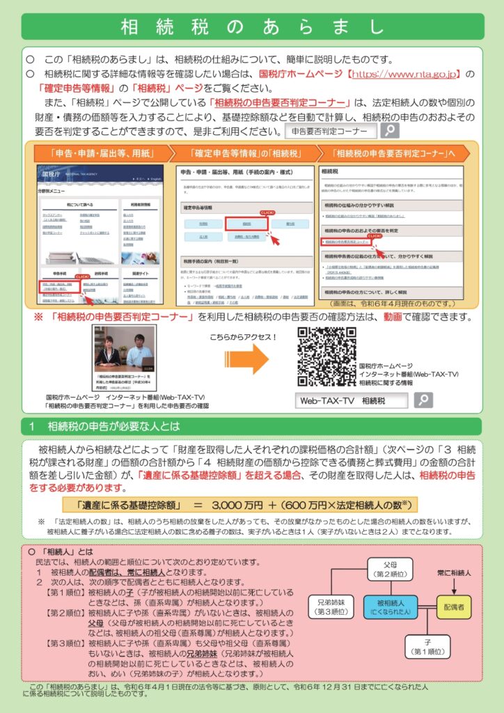 相続税,相続税のあらまし